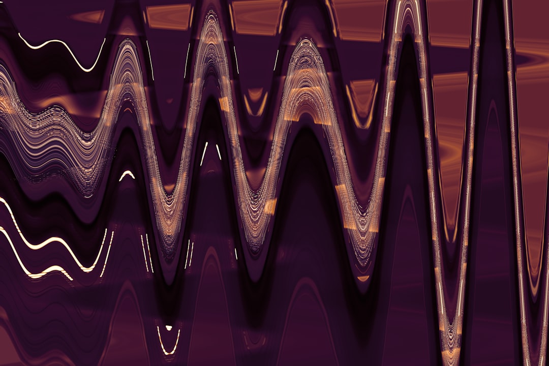 an abstract image of a wave of light